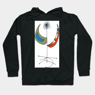 Post modern flowers Hoodie